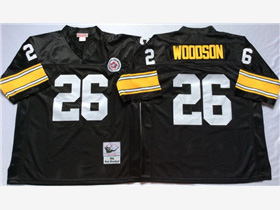 Pittsburgh Steelers #26 Rod Woodson 1994 Throwback Black Jersey