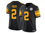 Pittsburgh Steelers #2 Justin Fields Color Rush Black F.U.S.E. Limited Jersey