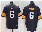 Pittsburgh Steelers #6 Patrick Queen Alternate Black Vapor Limited Jersey