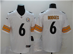 Pittsburgh Steelers #6 Patrick Queen White Vapor Limited Jersey