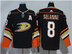 Anaheim Ducks #8 Teemu Selänne Black Jersey