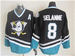 Anaheim Mighty Ducks #8 Teemu Selänne 1997 CCM Vintage Black Jersey