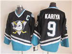 Anaheim Mighty Ducks #9 Paul Kariya 2003 CCM Vintage Black Jersey