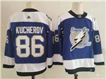 Tampa Bay Lightning #86 Nikita Kucherov Blue 2020/21 Reverse Retro Jersey