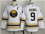 Buffalo Sabres #9 Jack Eichel Youth White 50th Season Jersey