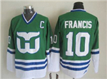 Hartford Whalers #10 Ron Francis 1989 Vintage CCM Green Jersey