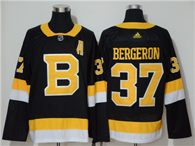 Boston Bruins #37 Patrice Bergeron Alternate Black Jersey
