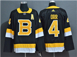 Boston Bruins #4 Bobby Orr Alternate Black Jersey