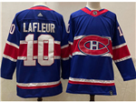 Montreal Canadiens #10 Guy Lafleur Royal Blue 2020/21 Reverse Retro Jersey