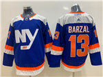 New York Islanders #13 Mathew Barzal Alternate Blue Jersey