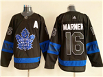 Toronto Maple Leafs #16 Mitchell Marner Black Alternate Reversible Jersey