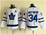 Toronto Maple Leafs #34 Auston Matthews Youth White Jersey
