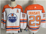 Edmonton Oilers #29 Leon Draisaitl White 2020/21 Reverse Retro Jersey