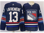 New York Rangers #13 Alexis Lafrenière Navy Alternate Jersey