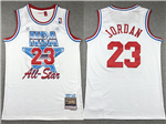 1991 NBA All-Star Game #23 Michael Jordan White Hardwood Classics Jersey