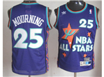 1995 NBA All-Star Game Eastern Conference #25 Alonzo Mourning Purple Hardwood Classics Jersey