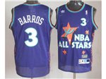 1995 NBA All-Star Game Eastern Conference #3 Dana Barros Purple Hardwood Classics Jersey
