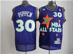 1995 NBA All-Star Game Eastern Conference #30 Scottie Pippen Purple Hardwood Classics Jersey