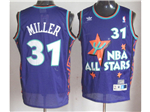 1995 NBA All-Star Game Eastern Conference #31 Reggie Miller Purple Hardwood Classics Jersey