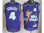 1995 NBA All-Star Game Eastern Conference #4 Joe Dumars Purple Hardwood Classics Jersey