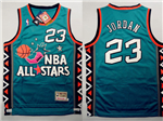 1996 NBA All-Star Game Eastern Conference #23 Michael Jordan Teal Hardwood Classics Jersey