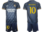Real Madrid CF 2023/24 Away Navy Soccer Jersey with #10 Modrić Printing