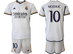 Real Madrid CF 2023/24 Home White Soccer Jersey with #10 Modrić Printing