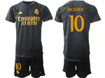 Real Madrid CF 2023/24 Third Black Soccer Jersey with #10 Modrić Printing