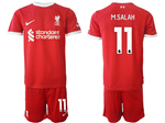 Liverpool F.C. 2023/24 Home Red Soccer Jersey with #11 M.Salah Printing