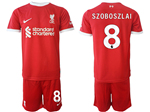 Liverpool F.C. 2023/24 Home Red Soccer Jersey with #8 Szoboszlai Printing
