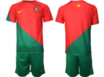 Portugal 2022/23 Home Red/Green Soccer Jersey
